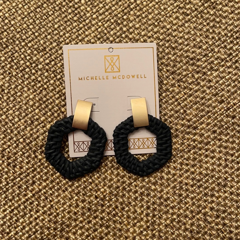 NWT Michelle McDowell navy earrings